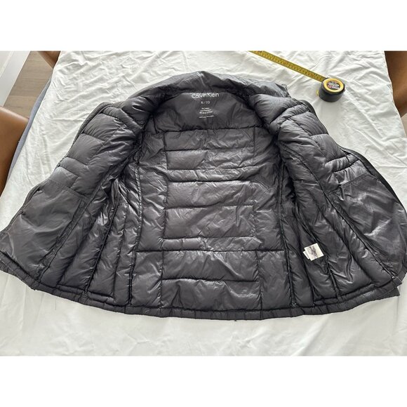 Calvin Klein Puffer Jacket Womens Packable Down Filled Black XL - Picture 4 of 8